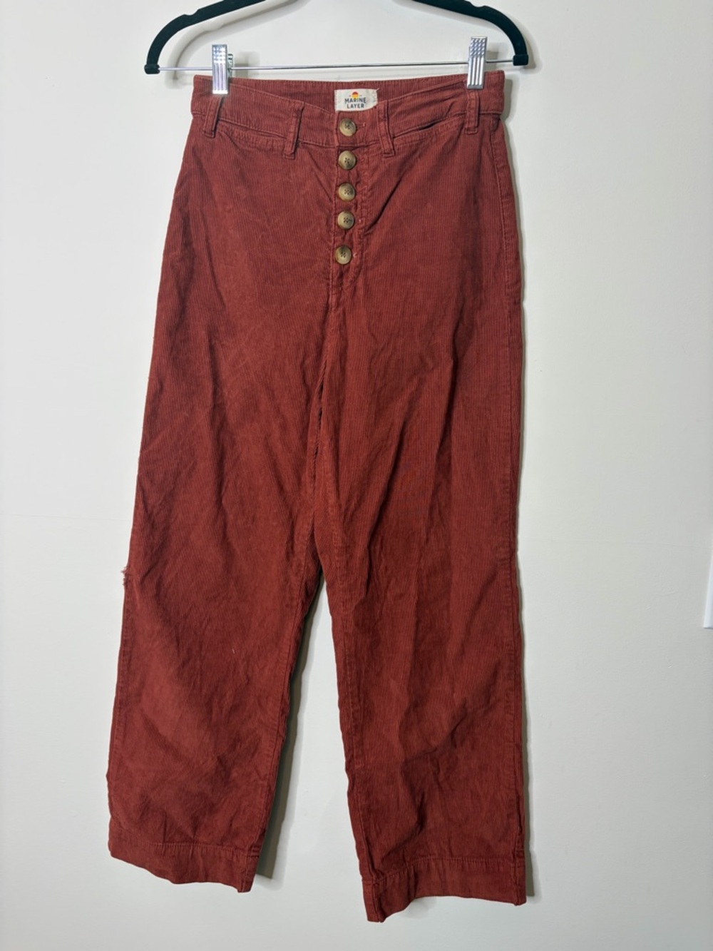 Marine layer rust Corduroy Pants with Button Fly